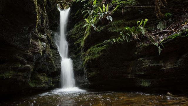 Secret Falls, located in a secret location on Mt Wellington, Hobart, Tasmania