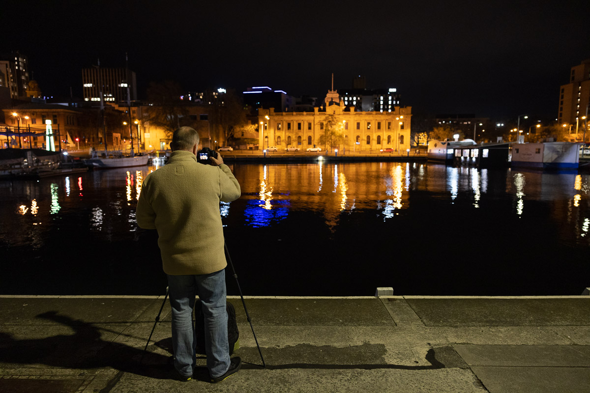 Night Photography Walkabout along Hobart Waterfront