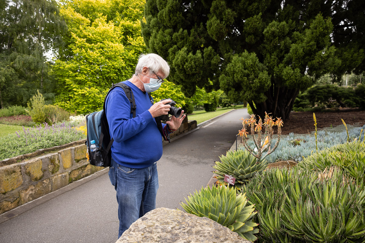 Private photography tuition at Royal Tasmanian Botanical Gardens - Hobart, Tasmania