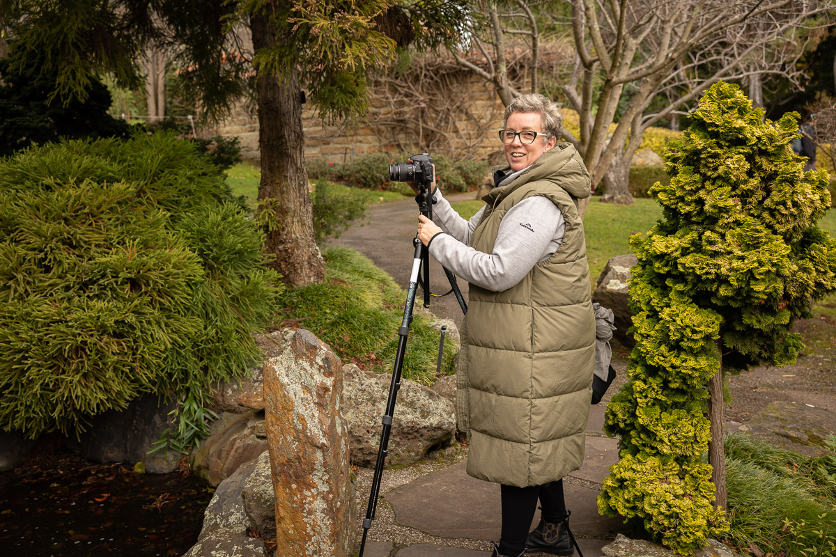 Private photography tuition at Royal Tasmanian Botanical Gardens - Hobart, Tasmania